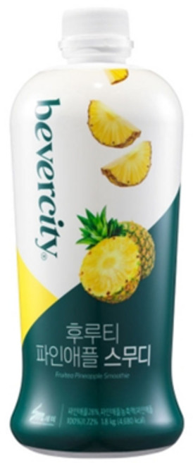 베버시티 후루티 파인애플 스무디 1.8kg, 1개, 1.8L