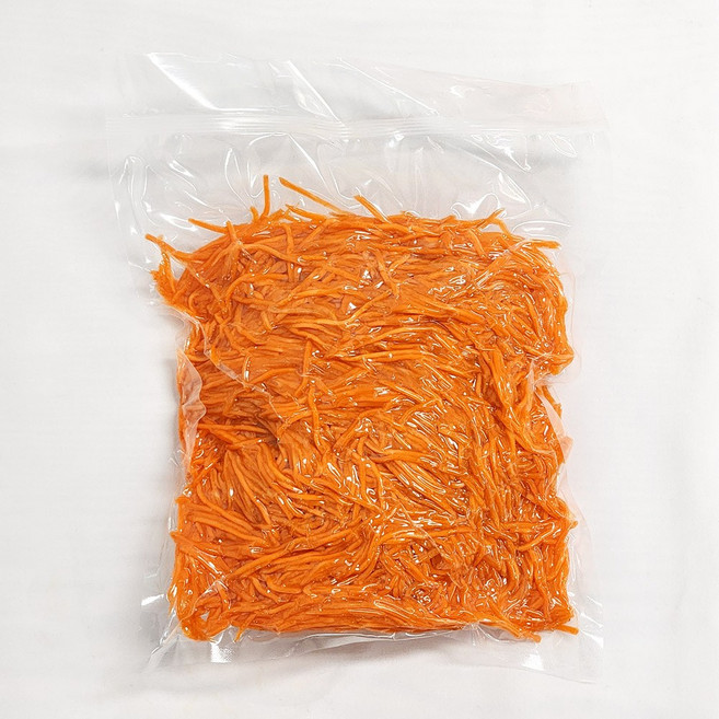 간편한 국내산 제주 햇 당근채 채썬당근 세척손질 진공포장 당일손질 당근라페 김밥용, 1개, 당근채_500g