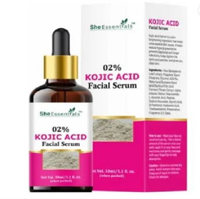 She Essentials 2% Kojic Acid Face Serum W/ Vitamin C & Vitamin B3 for Dark Spots & Pigmentation 30ML, 1개 - 쿠팡