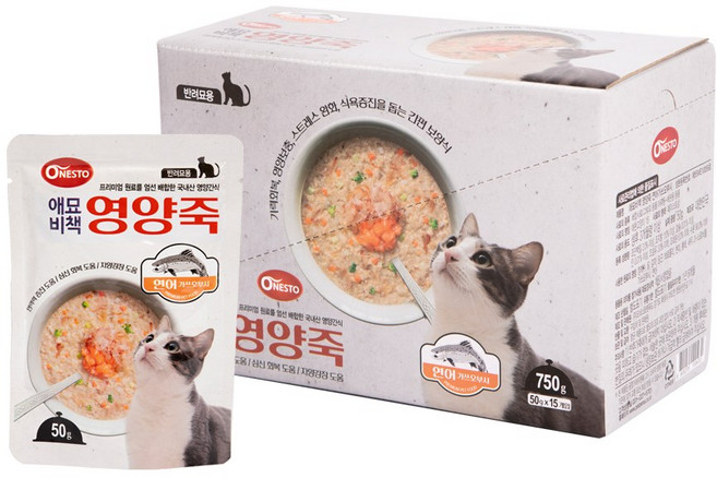 펫퍼스 애묘비책 영양죽 고양이죽 사료 보양식 닭고기 참치 연어 가쓰오부시, 15개, 50g, 연어+가쓰오부시