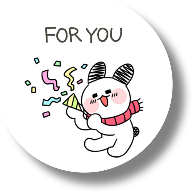 답례 포장데코 감사 포유(for you)스티커A 50장세트