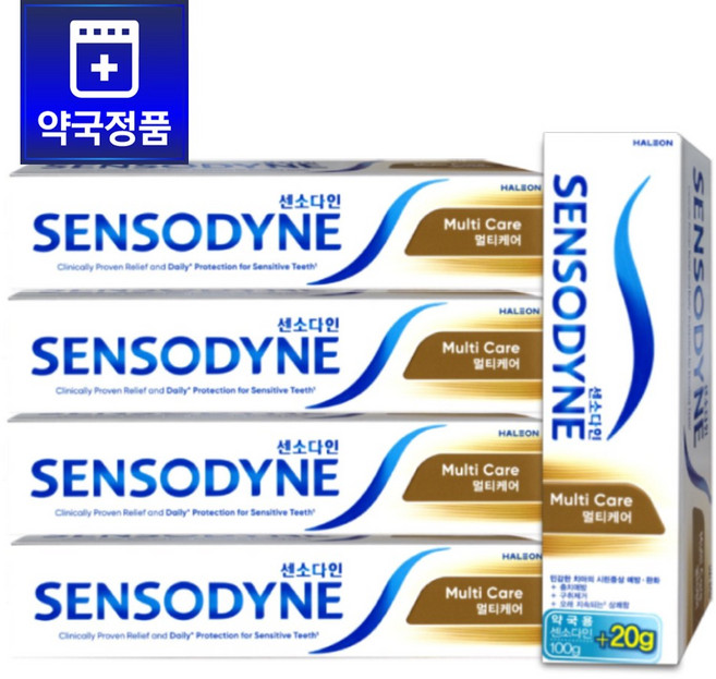 센소다인 멀티케어 치약, 120g, 5개