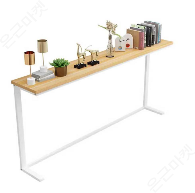 긴 테이블 틈새 책상 슬림 창가 선반, 길이120 너비20 높이90