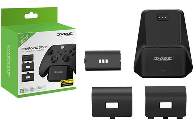 XBOX One X/S XBOX Series X 컨트롤러 충전 거치대 배터리팩 포함, 1개