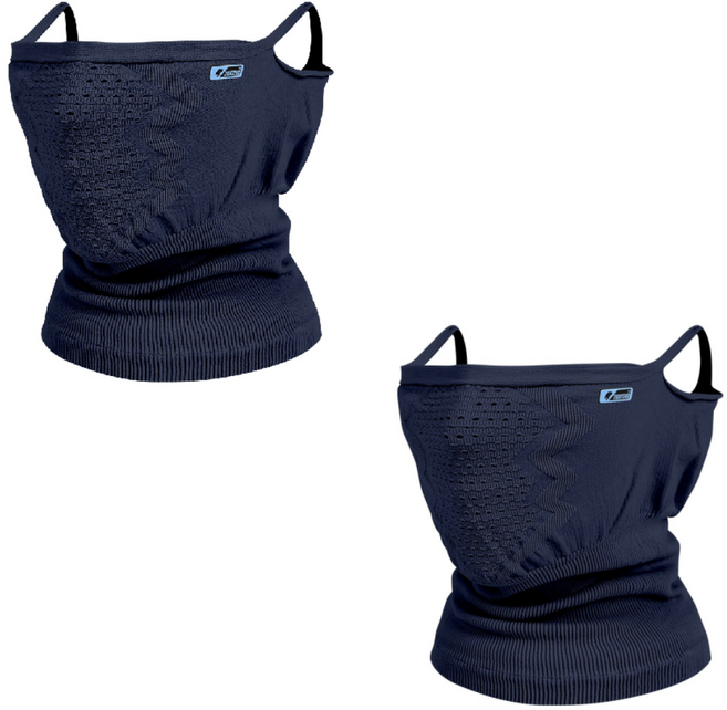 타이트엔드 A6 아쿠아 쿨 마스크, 네이비, 2개