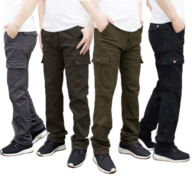 KASO 彈性厚磅工作褲 高磅防割多口袋工裝褲 男生工作長褲 休閒褲 厚長褲