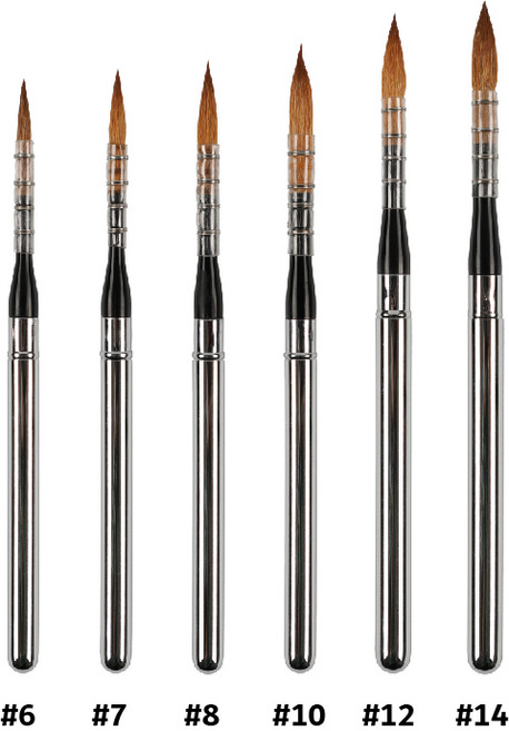 아트시크릿 어반스케치붓 휴대용 수채화브러쉬 천연모 족제비털 881, 1개, 12호