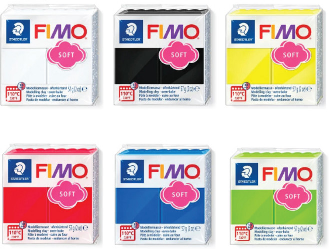피모 소프트 6색상 세트 / fimo 폴리머클레이 스컬피