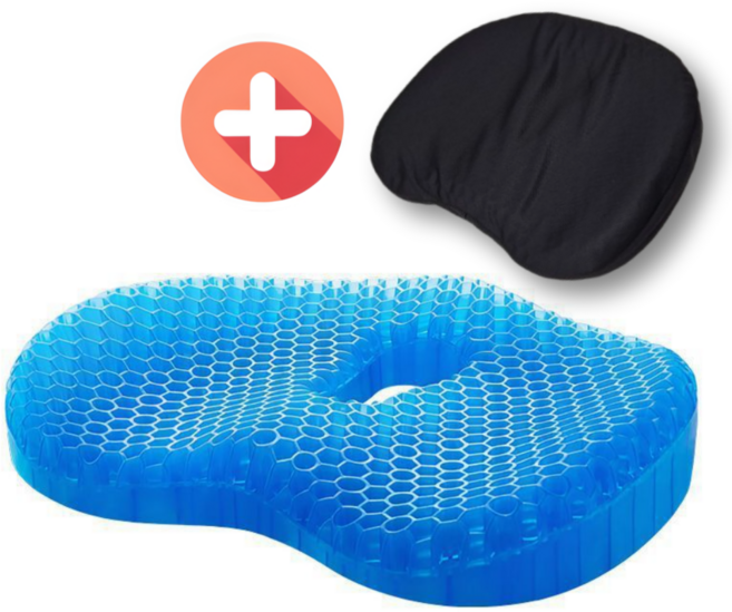 컬러플트립 여름 통풍 실리콘 쿨 젤리 어르신 방석 휠체어방석 욕창방지방석, 블랙(Black)