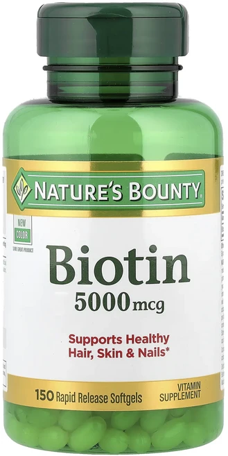 새해 첫좋은선물 Nature's Bounty 비오틴 5000mcg 빠른 방출 소프트젤 150정 제대로 할인합니다, NaturesBounty비오틴5000mcg빠른방출소프트, 1개 - 쿠팡