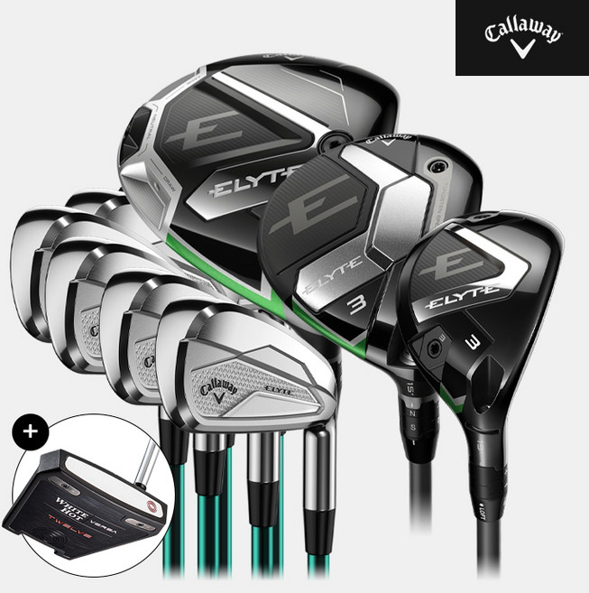 [오디세이 퍼터 증정]2025 캘러웨이 ELYTE 엘리트 카본 풀세트[남성용][12pc9i5번~SW], 9도 SR, 9i R