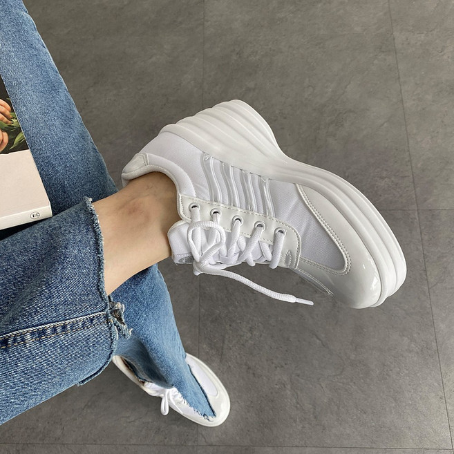 고도리슈즈 스카이 9cm 여성 키높이 통굽 운동화 웨지 가보시 플랫폼 스니커즈