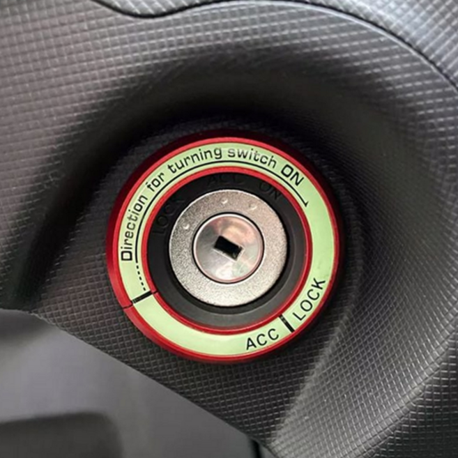 자동차 시동 야광 버튼링 링 자동차 시동링 차량 커버 악세사리 야광링 야광키 홀장식 장식링 홀스티