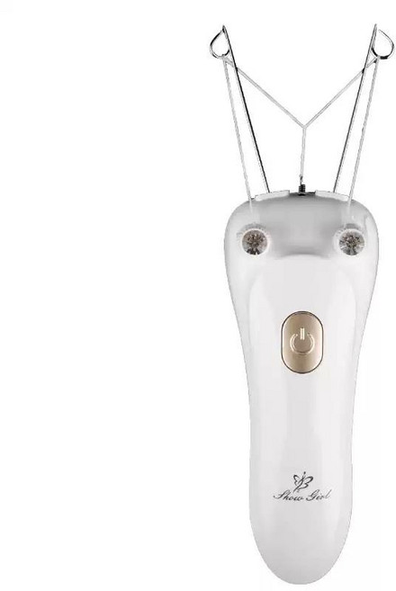 실 면도기 제모기 실뜨기 얼굴 잔털 제거 가정용 페이스 기계, 05.화이트+파우더2팩+대형코일+해머