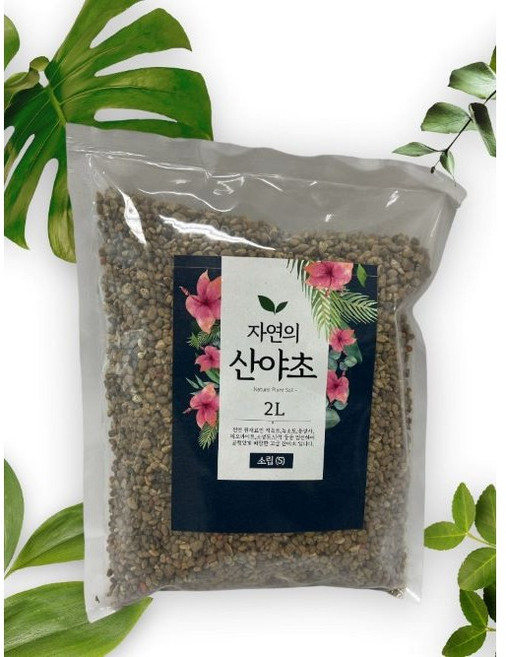 수제 산야초 2L 혼합토 화분 분갈이흙 동양란 다육이 몬스테라 제라늄 화분흙, 산야초미립 2L, 1개