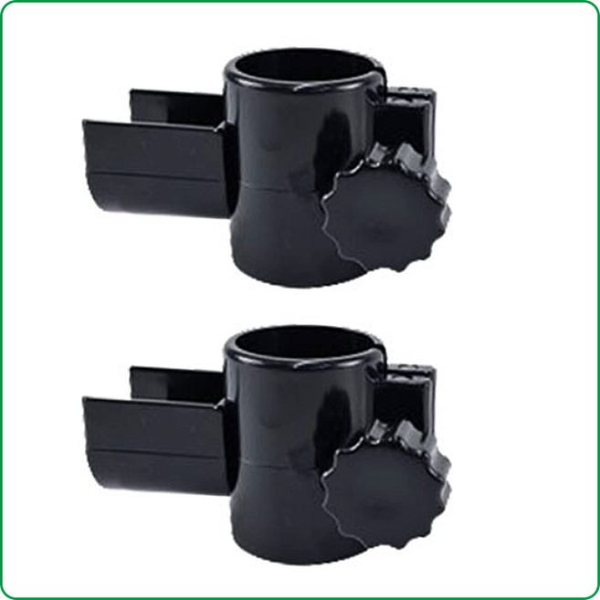 행거전문가 국내생산 행거 부품, 블랙, 파이프 홀더 브라켓+나사 2P