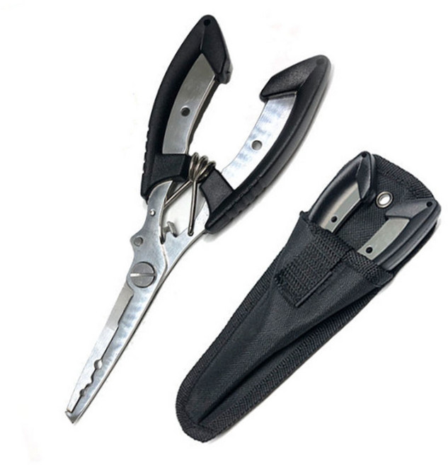 합사 가위 낚시줄 낚시 자석 핀온릴 라인 커터 세트 커트 컷터 커터기, 04. 스텐플라이어+보관집, 1개