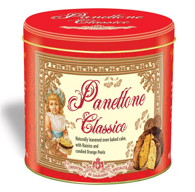 라짜로니 파네토네 1kg 1팩 클래식 Lazzaroni Chiostro Di Saronno Classic Panettone 1kg, 1개