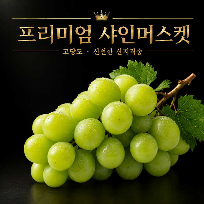 [단독특가] 고당도 유명산지 당도선별 샤인머스켓, 1개, 1kg
