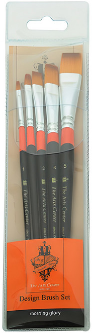 모닝글로리 6500 모닝디자인 평붓 5종, 1호, 2호, 3호, 4호, 5호, 1세트