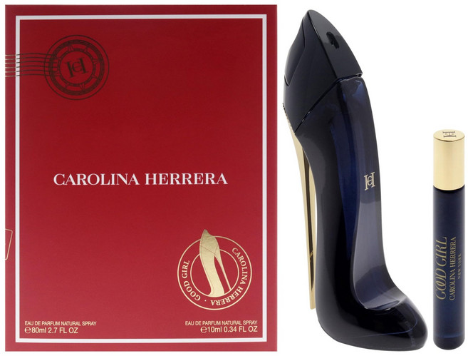 Carolina Herrera캐롤리나 헤레라 굿 걸 2개 선물 세트 (2.7oz EDP 0.33oz 여행용 스프레이), Carolina Herrera캐롤리나 헤레라 굿 걸 2