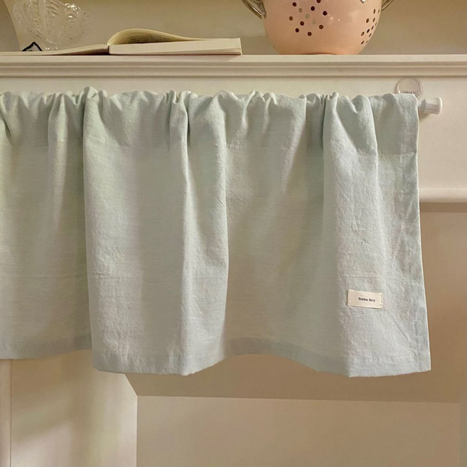 주방미니바란스 밥솥 전자렌지싱크대 수납장 가리개커튼