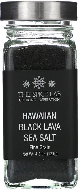 건강챙기세요 The Spice Lab 하와이 블랙라바 바다 소금 가는 소금 121g(4.3oz) 백살까지오래오래, TheSpiceLab하와이블랙라바바다소금가는소금121g, 121g, 1개