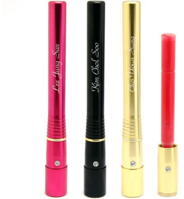 중점각인 특허용 리필형만년도장 결재만년도장 나이스만년도장(3종), (8.5×8.5) 원형 금융, 고인체2, 골드