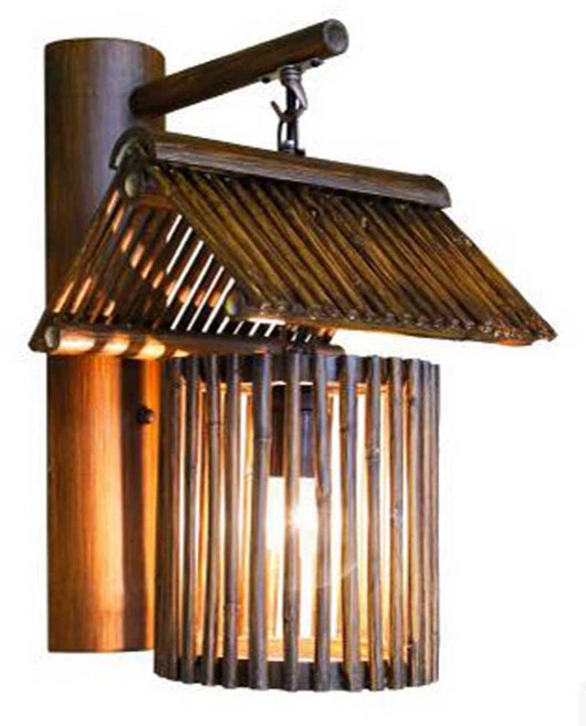 일본 휴양지 카페 외벽 라탄 조명 1)+ MB7163(스타일 도면1(대나무색 LED 전구), 2. 도면2(앤틱색 LED 전구)