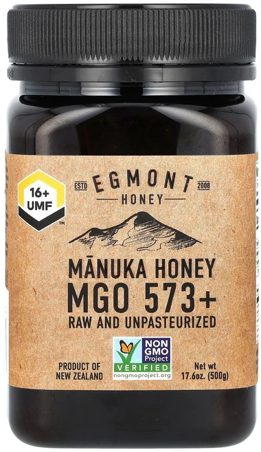 몸관리하세요 겨울입니다 Egmont Honey 마누카 꿀 무가공 및 비살균 MGO 573+ 500g(17.6oz) 특별관리진행, EgmontHoney마누카꿀무가공및비살균MGO57350 - 쿠팡
