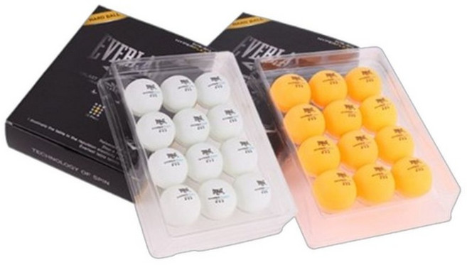 컬러 색깔 선수용 시합용 경기용 탁구공 3성 12입 시합용탁구공, 오렌지