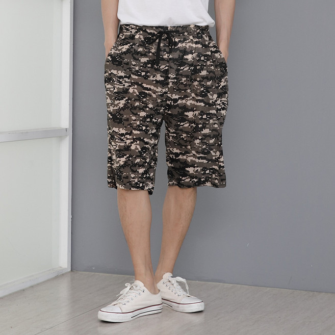 남성 5부 몸빼바지 밀리터리 남녀공용 까실이 블랙 주머니 몸빼바지 허리밴딩 허리고무줄 작업복 냉감바지 여름 팬츠 꽃바지 일바지 고무바지 빅사이즈 엄마옷 냉감 쿨링 아이스 반바지