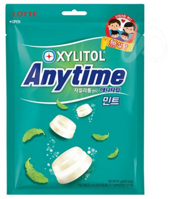 롯데웰푸드 애니타임 민트맛, 185g, 1개