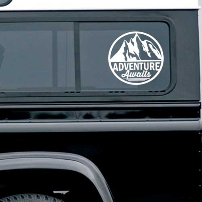 정크야드 오프로드 대형 스티커 wl_306, 1개, 흰색