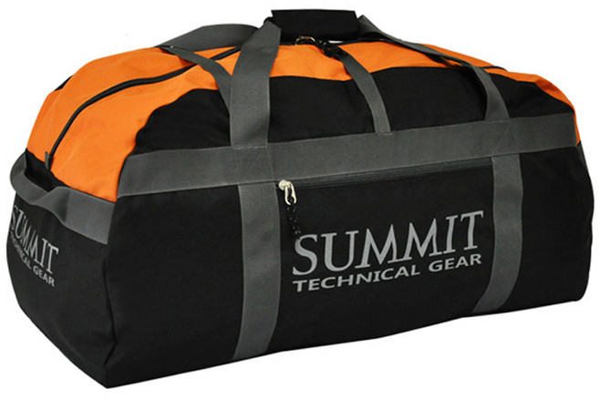 써미트 카고 코듀라 100L 더플백, 블랙 + 오렌지
