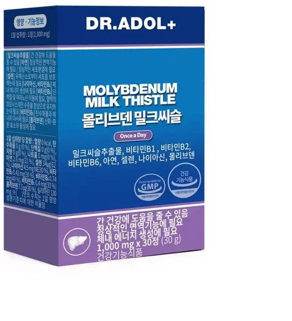 닥터아돌 밀크씨슬 밀크티슬 밀크씨유 간건강 MILKTHISTLE 간 약월분 MJ, 30정, 1개