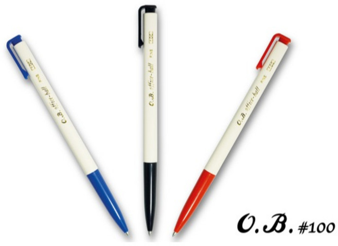 O.B. Office-ball 自動原子筆, 藍,100｜0.7mm｜中油筆, 1個