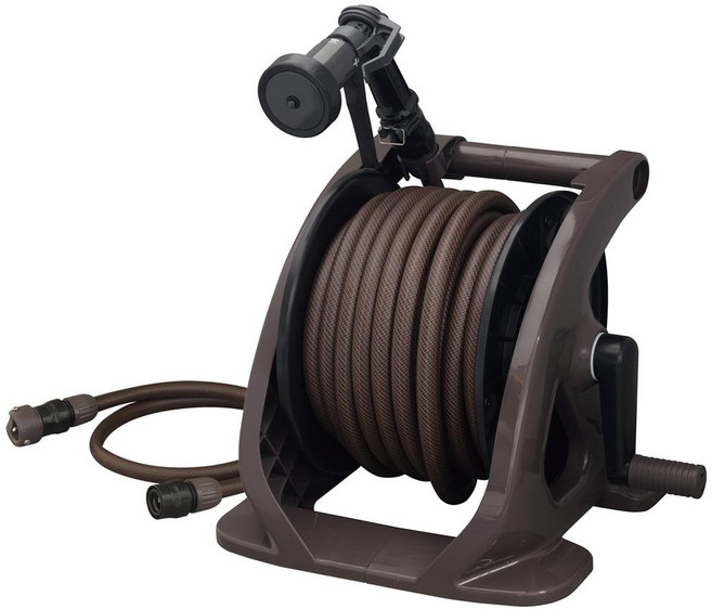 다카기 물 호스릴 30m 세트, 1개, 터프브라운