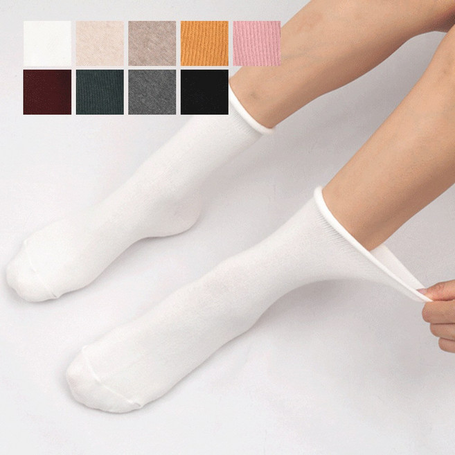 [4/4+4켤레][무배/당일출고]madeinkorea국내자체제작 발목쪼임제로 데일리 여성 프리미엄 20수 도톰 돌돌이 임산부무압박양말[4/4+4PACK]