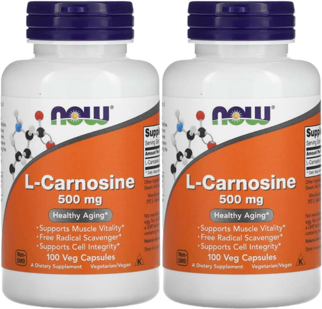 나우푸드 L-카르노신 500mg 베지 캡슐 비건, 100정, 2개 - 쿠팡