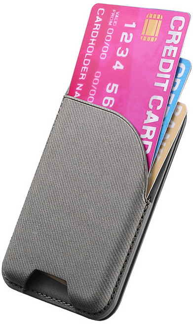 VELOA 아이폰 갤럭시 호환 맥세이프 카드지갑 자석 거치대 PU 가죽 2장 3장 수납 (마그네틱 링 증정) 자력 강한, 1개, 그레이