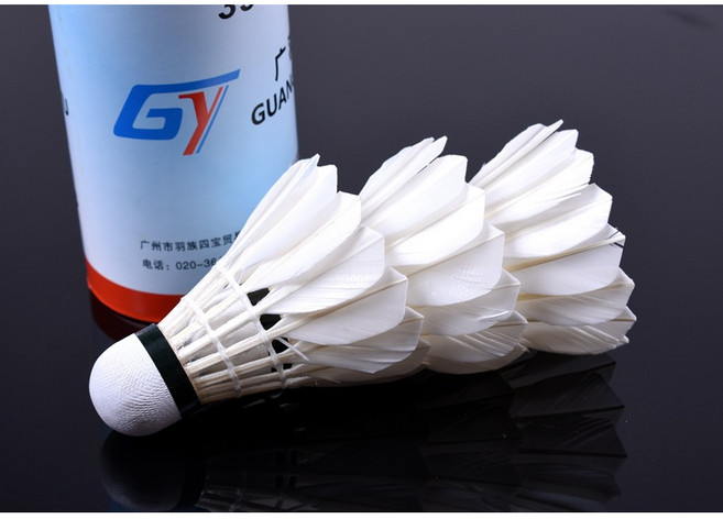 廣羽 鴨毛羽毛球 訓練用球 耐打飛行穩定 室內外適用, 廣羽鴨毛羽毛球 3只裝, 1個, 3