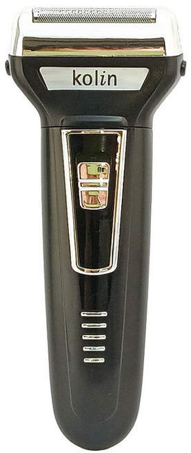 歌林 Kolin 雙刀頭刮鬍刀 USB充電, 黑色, KSH-DLR200