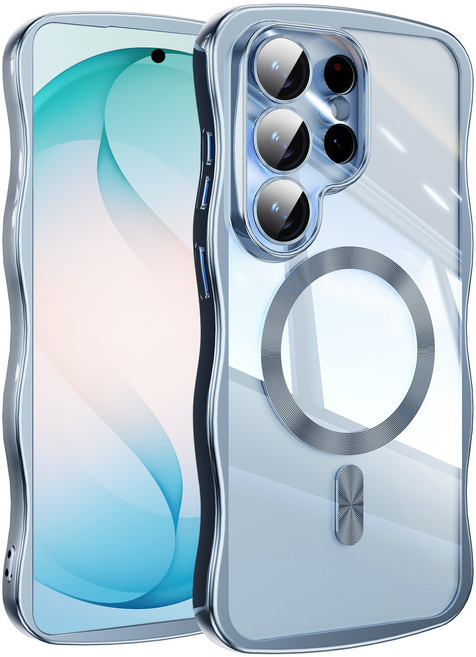 디상커 갤럭시 S26 울트라 카메라 보호 맥세이프 웨이브 투명 휴대폰 케이스 렌즈 완전보호