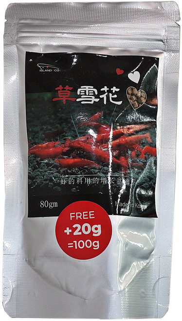 초설화 100g 업계 최대 용량/새우사료, 1개