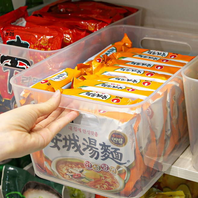 데일리블룸 오픈 펜트리 수납함 바스켓 정리, 화이트, 1개