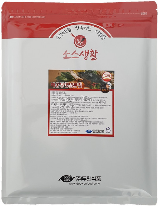 [두원식품] 매운탕 양념 분말, 1개, 1kg