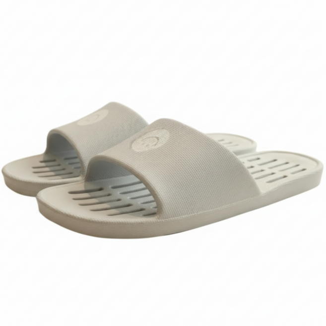 스마일 슬리퍼 미끄럼방지 욕실화, 그레이, 1개