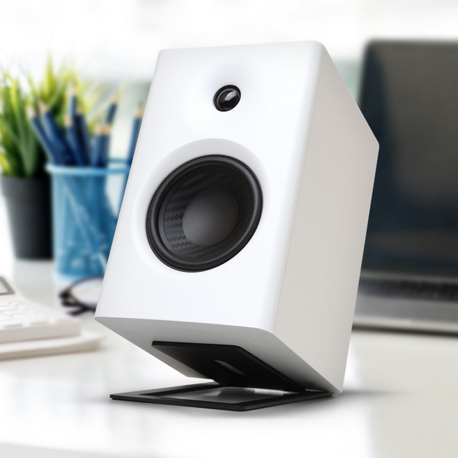 에디파이어 MR4 MR3 캔스톤 정품 북쉘프 스피커스탠드 거치대 받침대 1P, 화이트