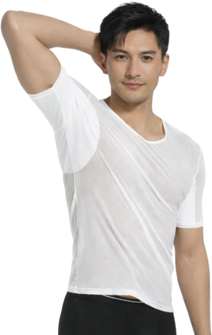 여우린상 겨드랑이 땀흡수 티셔츠 기능성 이너웨어 겨땀티